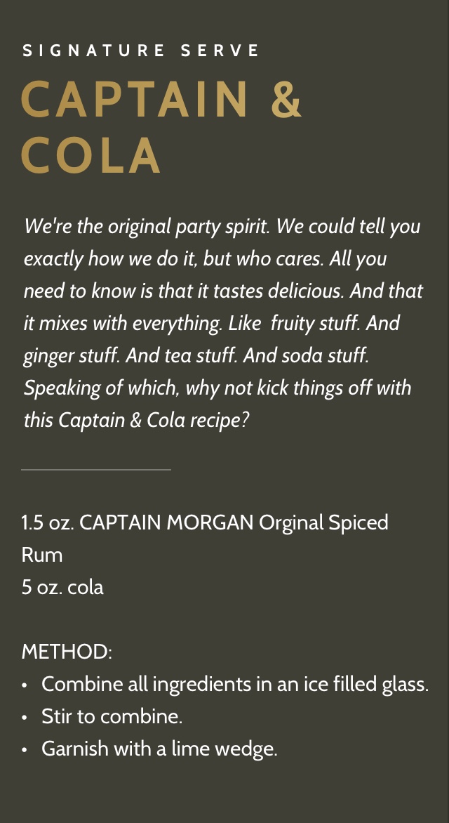 Captain and Cola